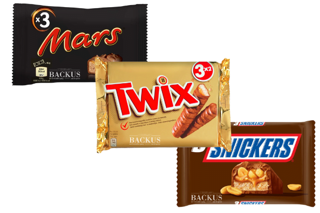 Mars/Twix/Snickers