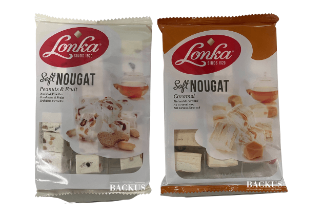 lonka soft nougat car peafruit logo